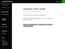 Tablet Screenshot of jakartawineshop.com